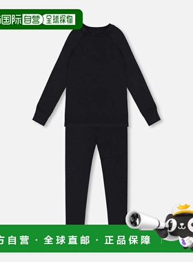 自营deux par deuxMerino Wool Base Layer Set Black - black 美