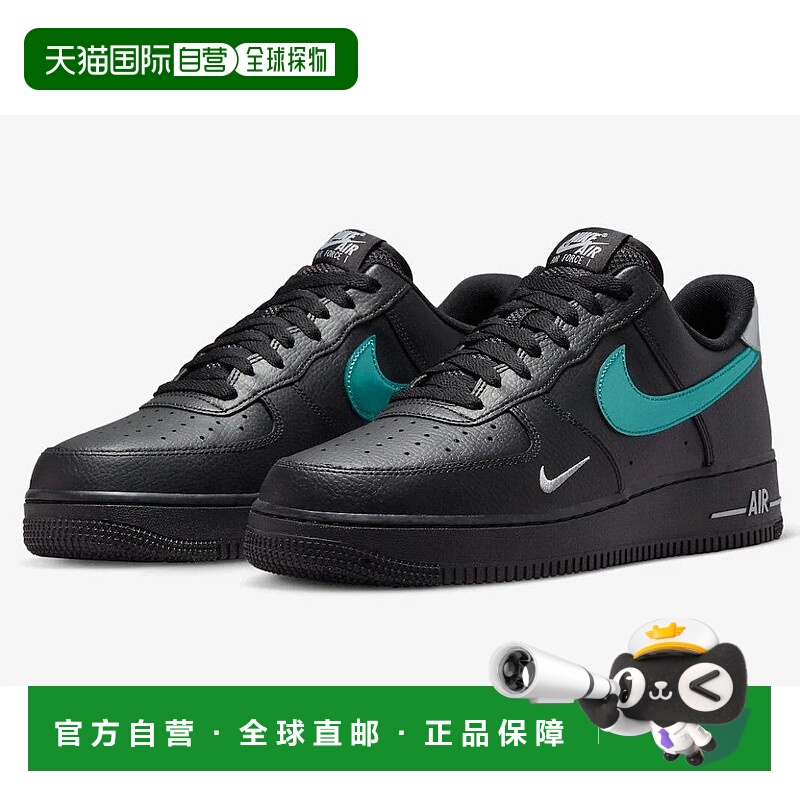 自营Nike Air Force 1 '07 FD0654-001 Sneakers Mens Black Blue