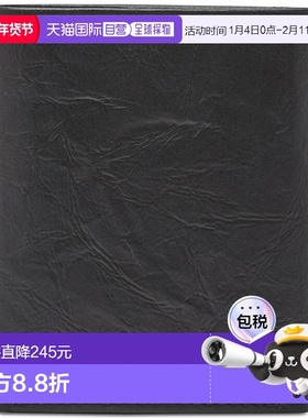 美国直邮fossil 男士 三折真皮钱包化石进口男款