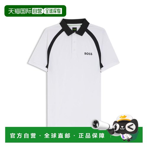 自营bossQuick-dry slim-fit polo shirt with four-way stretch