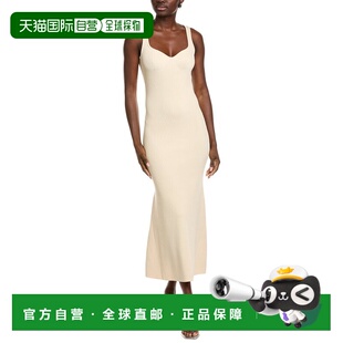 Neckline Sweetheart Rose white Maxi Dress Knit 自营Endless
