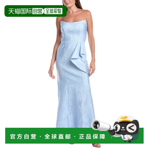 自营Rene Ruiz提花柱连衣裙-蓝色 美国奥莱直发