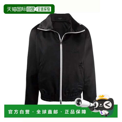 自营Amiri Zip Track Stripe Jacket- Black - black 美国奥莱直