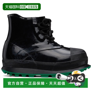 黑色 RENEBOOTRU 法國(guó)鱷魚(yú) 香港直郵潮奢 男士 踝靴 Lacoste Rene