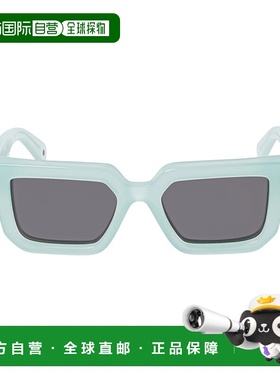 自营off-white米白色银石方形太阳镜-深灰色 美国奥莱直发