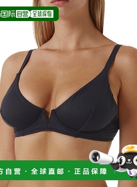 自营Melissa Odabash Palm Beach Bikini Top - black 美国奥莱直