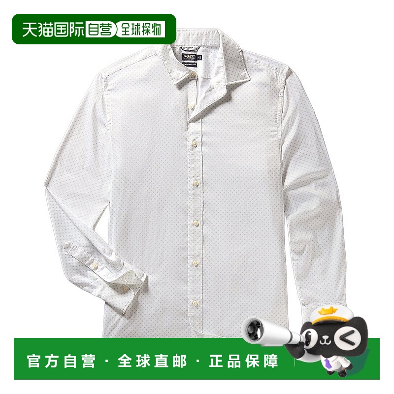 自营Faherty运动经典修身衬衫-灰色 美国奥莱直发