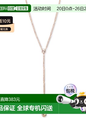 【美国直邮】givenchy 通用 项链纪梵希水晶玫瑰金吊坠