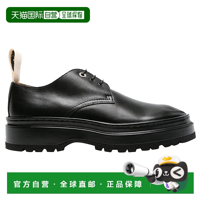 自营Jacquemus Pavan皮革德比-黑色 美国奥莱直发