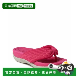 自营Dearfoams Women's Low Foam Thong Sandal - pink 美国奥莱
