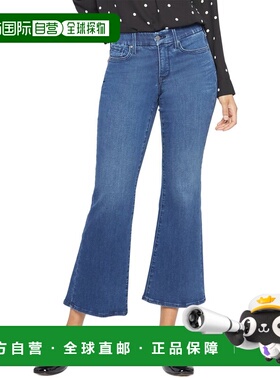 自营NYDJ Petite Relaxed Rendezvous Flare Jean - blue 美国奥
