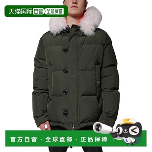 Dsquared2 绿色 连帽长袖 夹克 美国奥莱直发 毛羊毛男士 自营