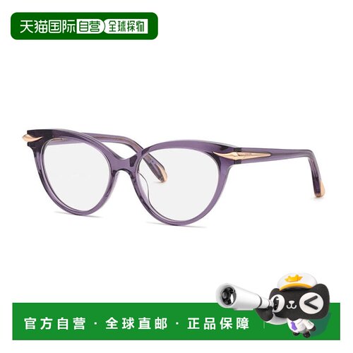 自营roberto cavalliVRC018M 0916透明紫色54mm-透明紫色 美国奥