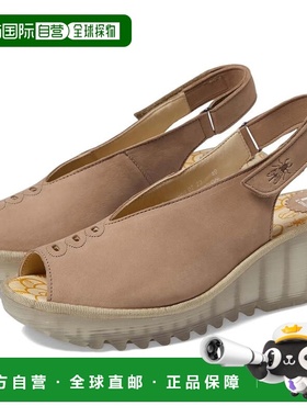 自营Fly London YEAY387FLY Sandals Women's  Taupe Wedge Heel