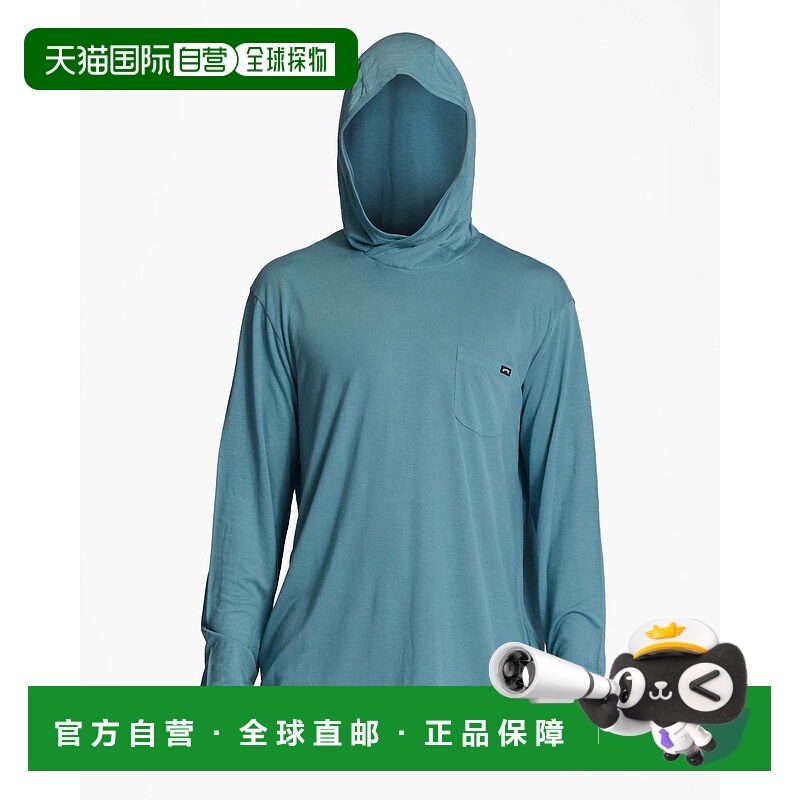 自营billabongMen's Eclipse Hooded Long Sleeve Surf T-Shirt I