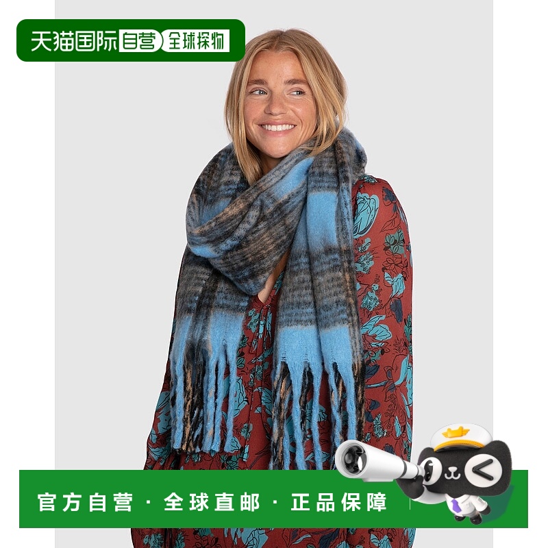 自营 belle & bloom回家围巾-蓝色 美国奥莱直发