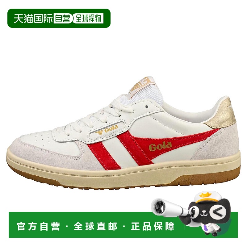 自营 Gola Hawk白色/覆盆子色/金色CLB336女式-白色 美国奥莱直发