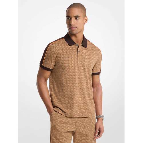 自营michael korsSignature Logo Cotton Polo Shirt - acc camel