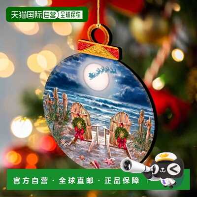 自营g. debrekht月光圣诞节木制圣诞装饰品，D. Gelsinger 出品 -