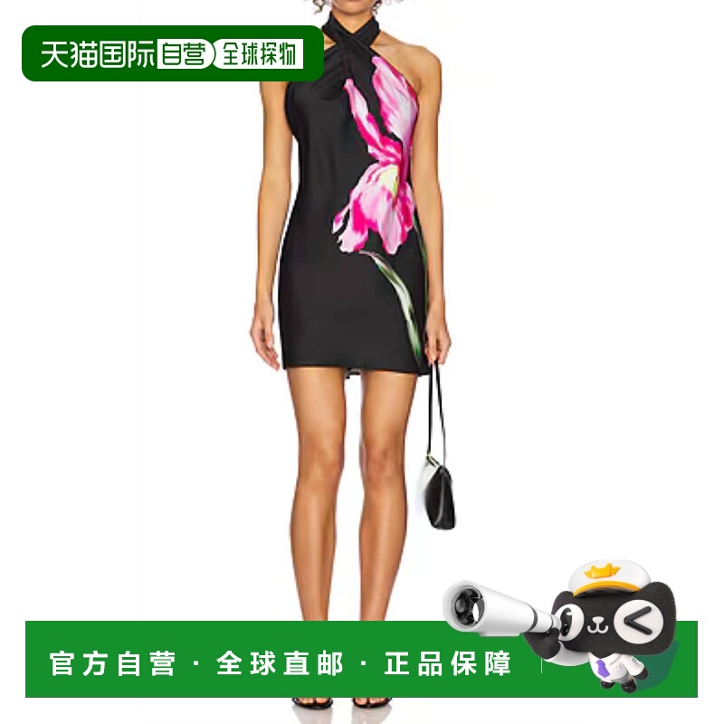 自营show me your mumuJasmine Flower Mini Dress In Black - bl