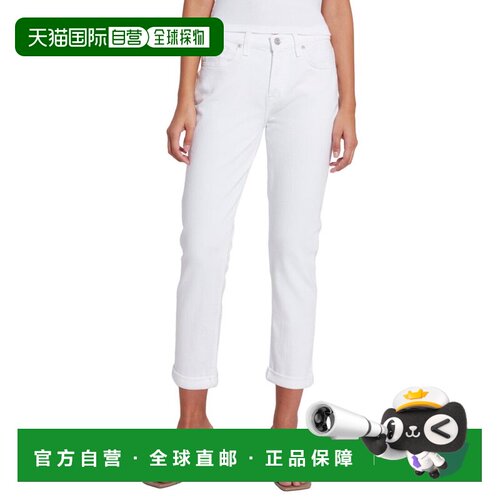 自营7 For All Mankind Josefina White Boyfriend Jean - white