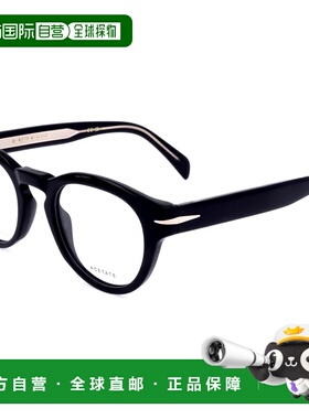 自营David Beckham Men's 48 mm Black Opticals - black 美国奥