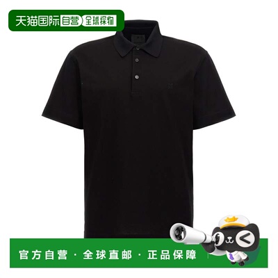 自营Givenchy Men's Logo Embroidery Polo Shirt - black 美国奥