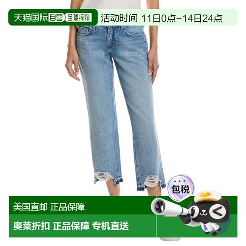 自营L'AGENCE Blaine Low-Rise Crop Stovepipe Pant - blue 美国