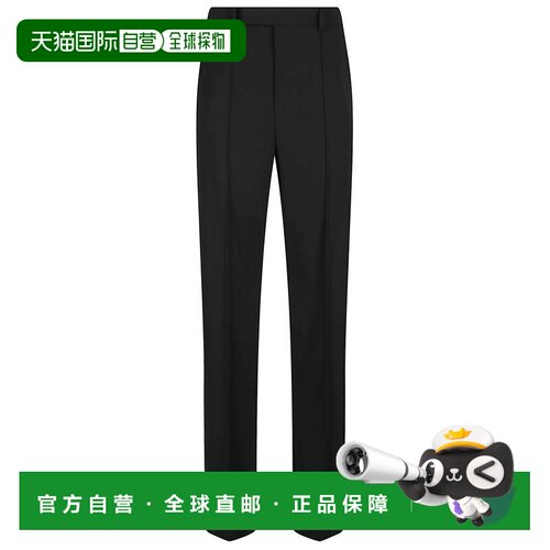 自营patrizia pepe合身剪裁的阔腿长裤，搭配高腰和接缝细节设计-