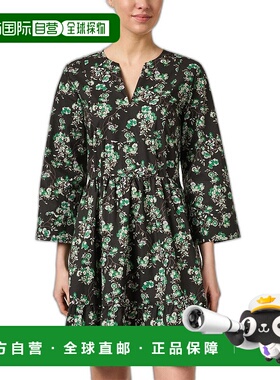 自营 Tara Jarmon Reba A 字形连衣裙 - 黑色 美国奥莱直发