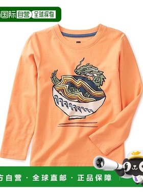 自营 Tea Collection Ramen Dragon Graphic T-Shirt - orange 美