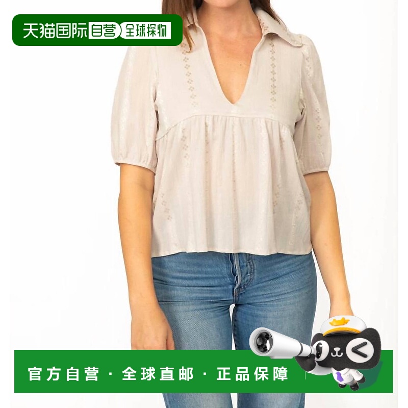 自营cameoAnchor Floral Jacquard Blouse In Ecru - ecru 美国奥