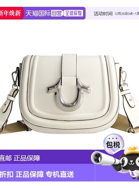 自营 True Religion 马鞍包配金色五金配件 - 白色 美国奥莱直发