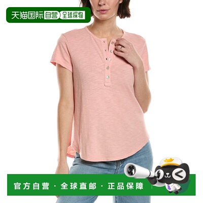 自营Bella Dahl Henley衬衫-橙色上衣 美国直发奥莱