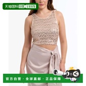 BEBE 女款 亮片背心 自营 玫瑰金 美国奥莱直发性感