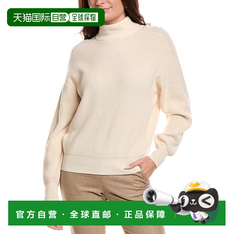 自营Peserico羊毛、丝绸和羊绒混纺毛衣-棕褐色 美国奥莱直发