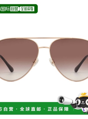 自营Jimmy Choo Ladies Gold Tone Sport Sunglasses OLLYS-0DDB-