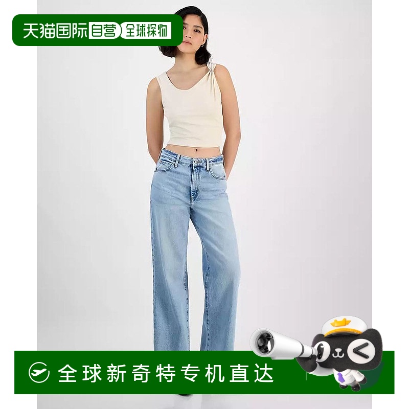 1小时内可退 【美国直邮】guess 女士 牛仔裤高腰宽松