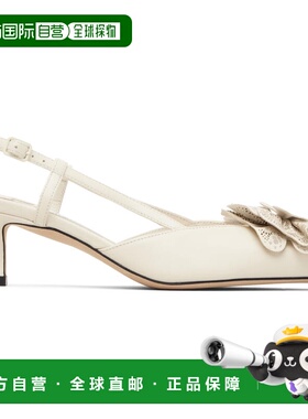 1h可退 香港直邮潮奢 Jimmy Choo 周仰杰 女士 白色 Mimmi Sling