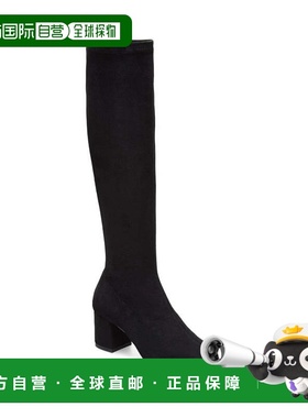 自营Aerosoles Centola Boots Womens Black Round Toe Block Hee