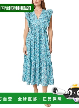 自营 RHODE Tasha 中长连衣裙 - 蓝色 美国奥莱直发