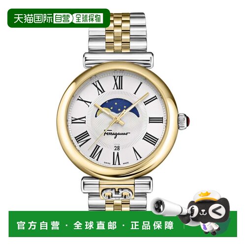 自营salvatore ferragamoOra Moonphase手链表-双色/银色 美国奥