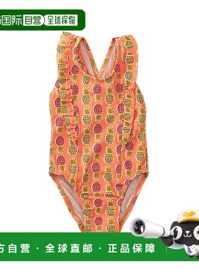 自营 Tea Collection 一件式荷叶边泳衣 - 橙色 美国奥莱直发