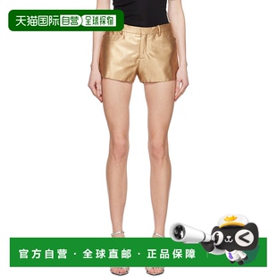 女士 Tom 短裤 Mini 金色 福特 汤姆 Ford 香港直邮潮奢 1h可退