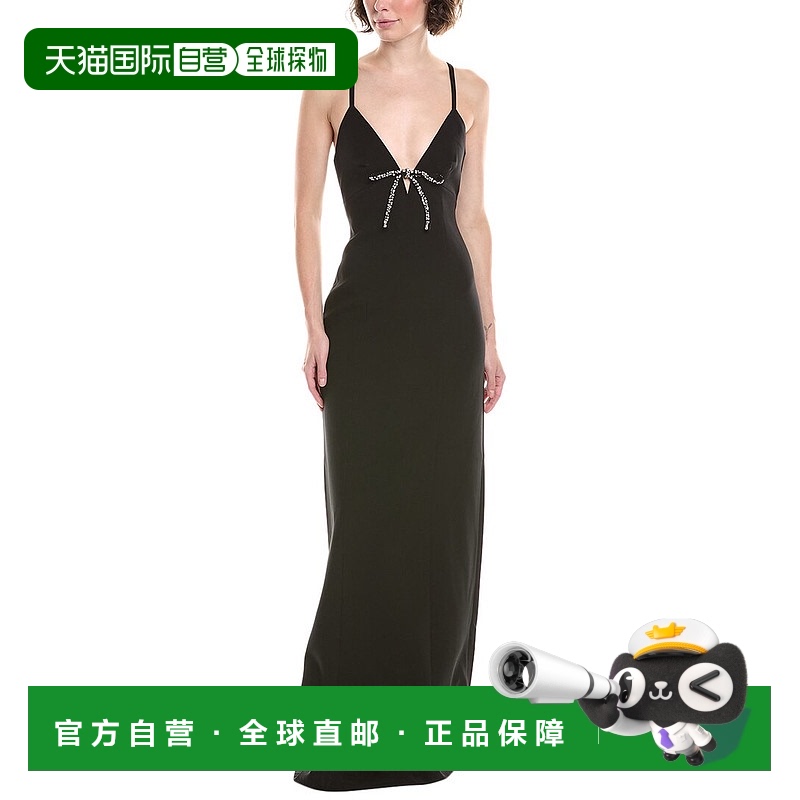 自营 cinq a sept五到七阿黛尔长袍-黑色 美国奥莱直发