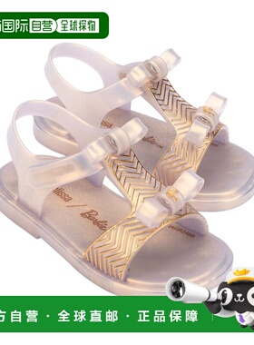 自营Mini Melissa Dream + Barbie Baby Sandal - white 美国奥莱