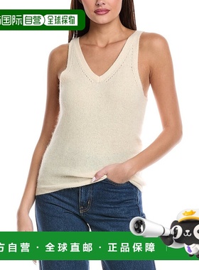 自营 Majestic Filatures Pointelle羊毛混纺上衣-白色 美国奥莱