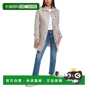 灰色 Spiga绗缝风衣 美国奥莱直发 Via 自营