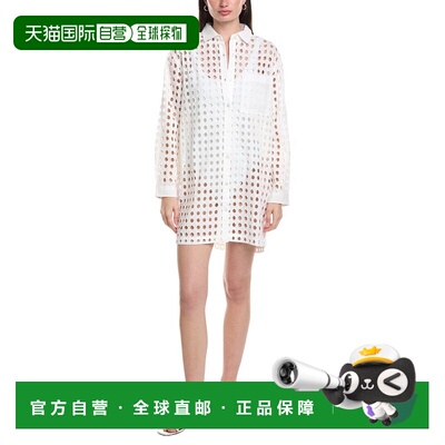自营Echo Eyelet Shirtdress - white 美国奥莱直发