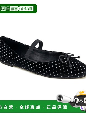 自营Kenneth Cole New York Myra Velvet Flat - black 美国奥莱